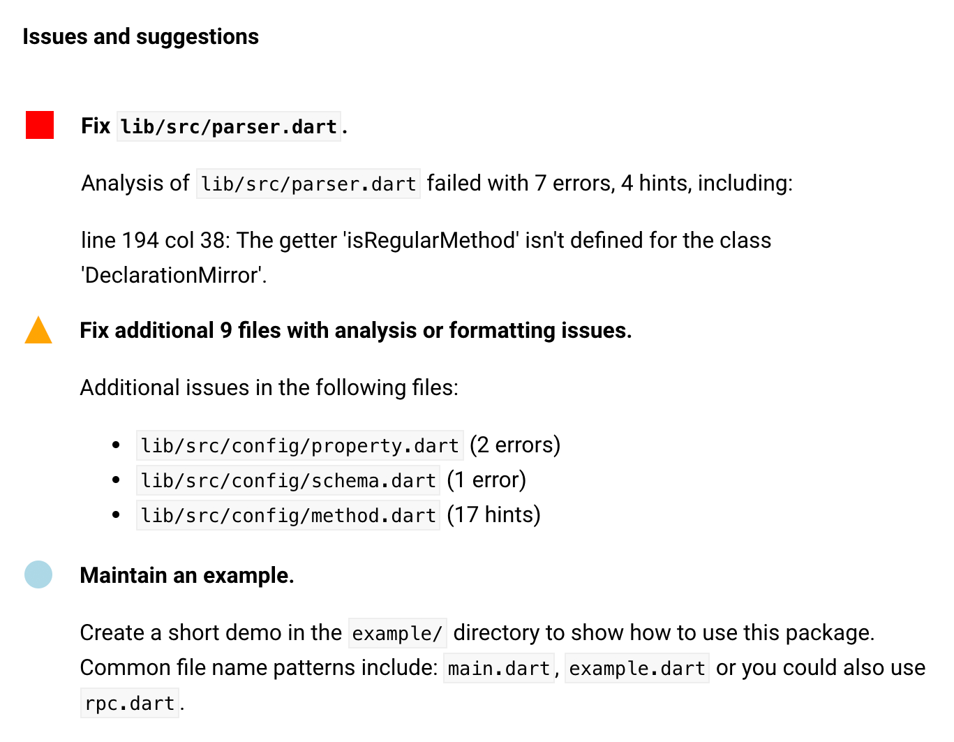 Getting ready for Dart 2, and making your packages look great on the Pub site!