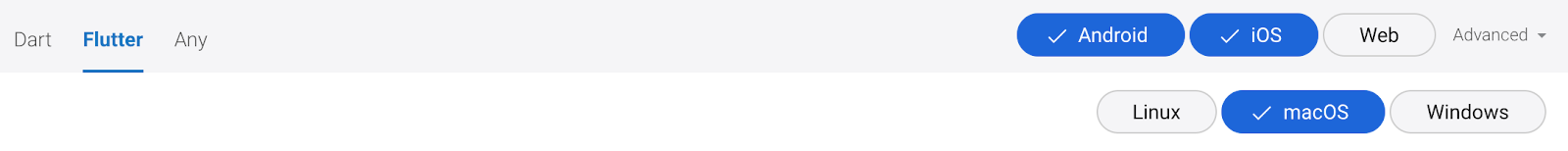 *Desktop platforms in advanced filters*