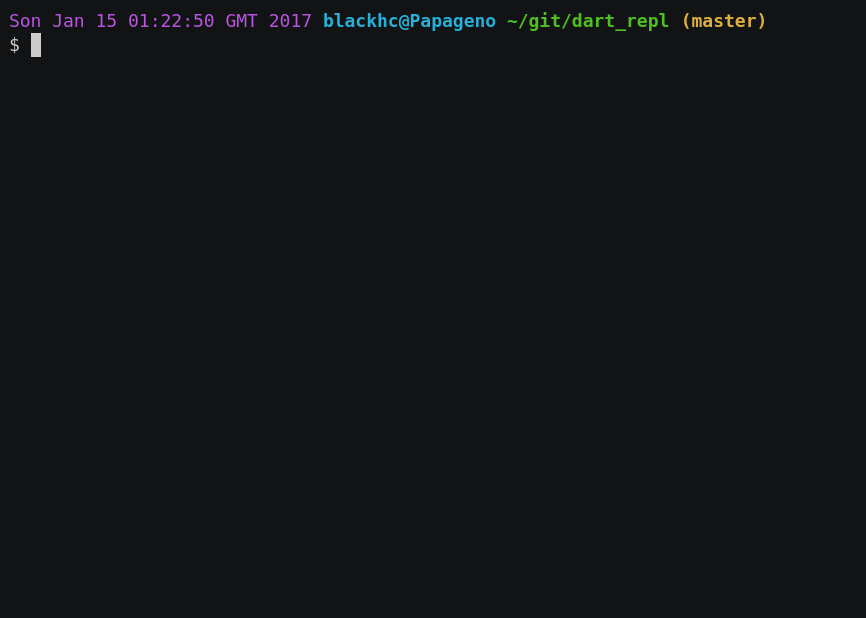 A user successfully imports custom libraries in the Dart REPL.